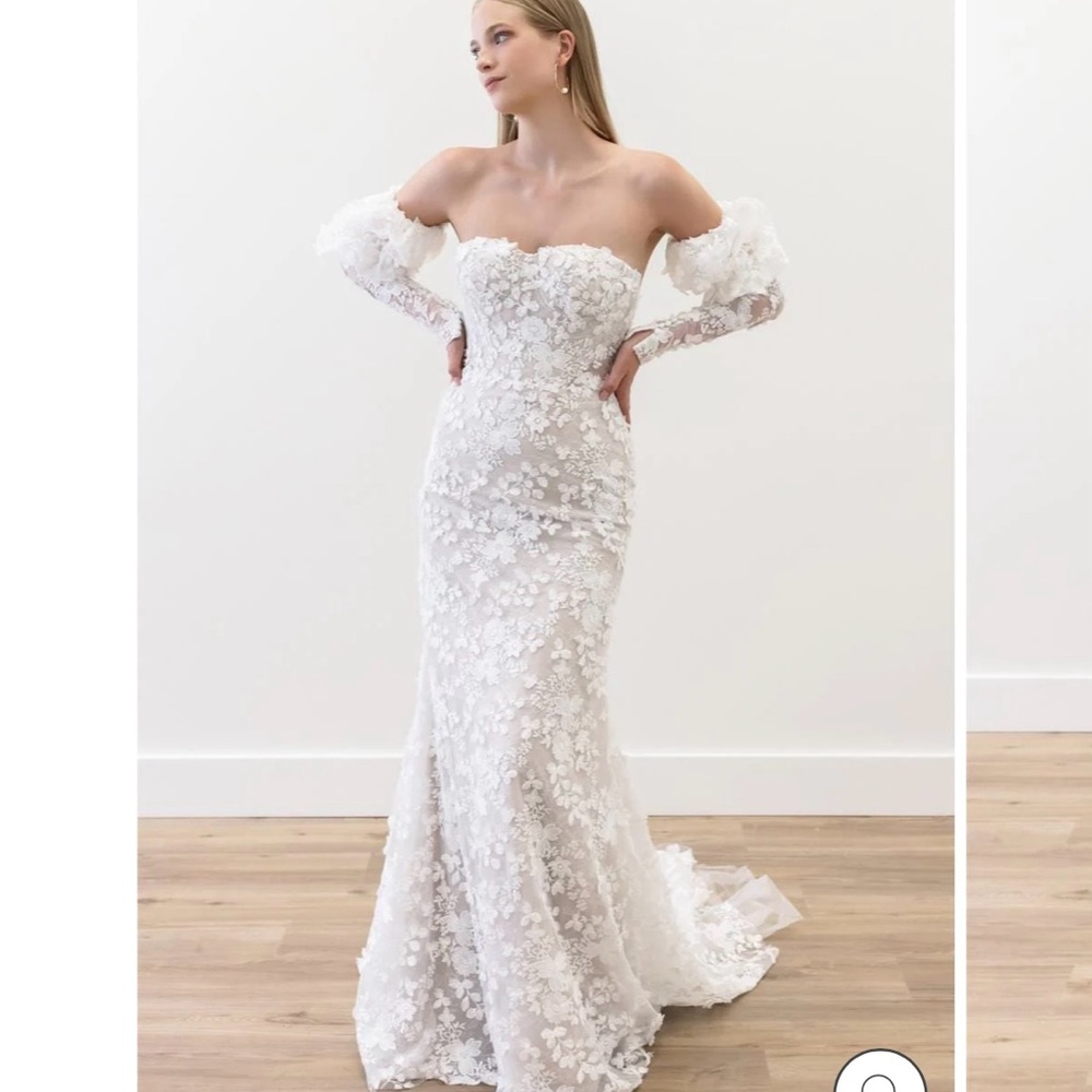 Elegant Off-Shoulder Watters Wedding Dress